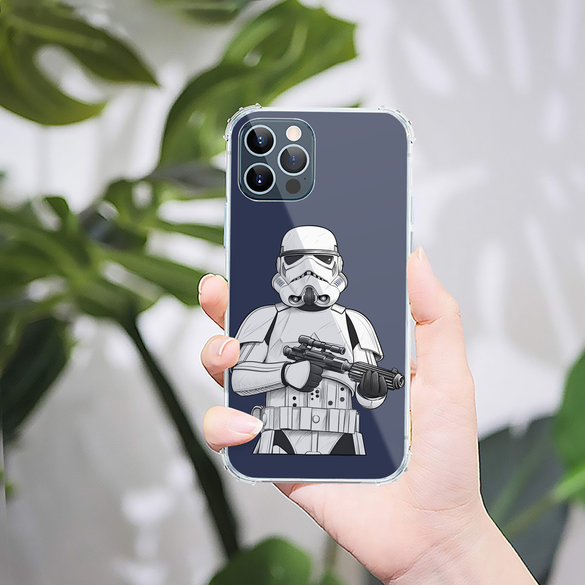 （画像用） スター・ウォーズ Star Wars 【iPhone 12シリーズ対応】透明スマホケース（クリアソフトケース）